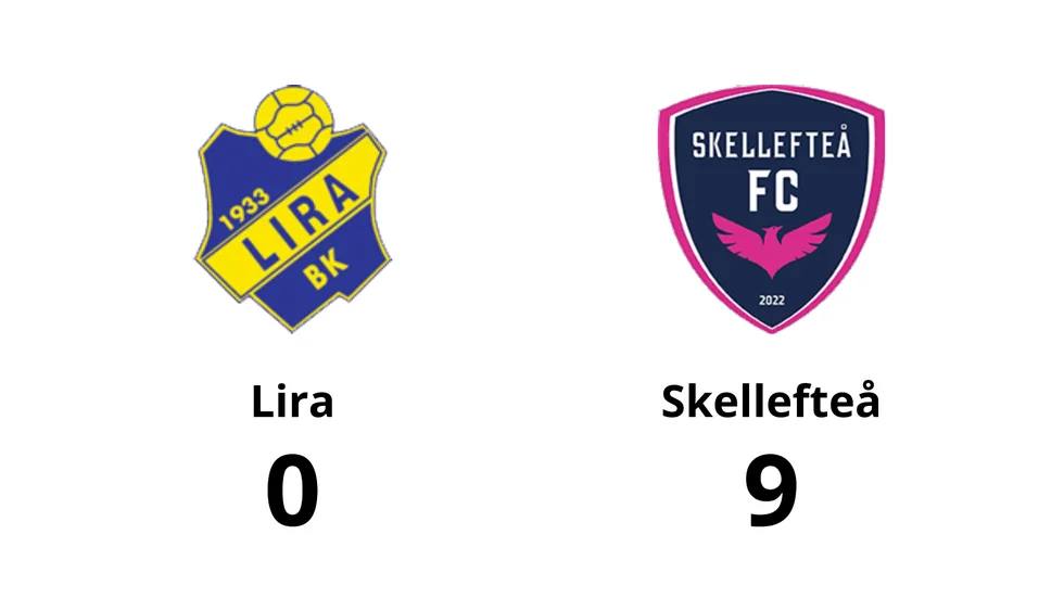 Lira BK förlorade mot Skellefteå FC
