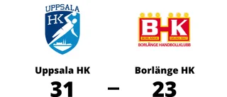 Seger med 31-23 för Uppsala HK mot Borlänge HK