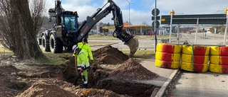 Grävjobb på Strandvägen – så påverkas trafiken 