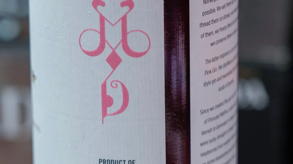 Monogrammet på prinsessan Märtha Louises gin ska nu tas bort. Arkivbild