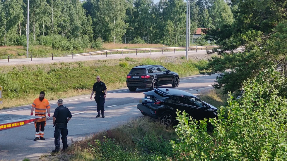 Olyckan skedde vid påfartsvägen vid E22.