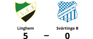 Tre klara poäng för Linghem mot Svärtinge B