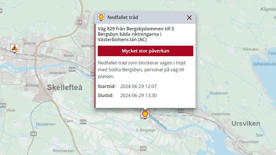 Här ska problemet ha uppstått.
