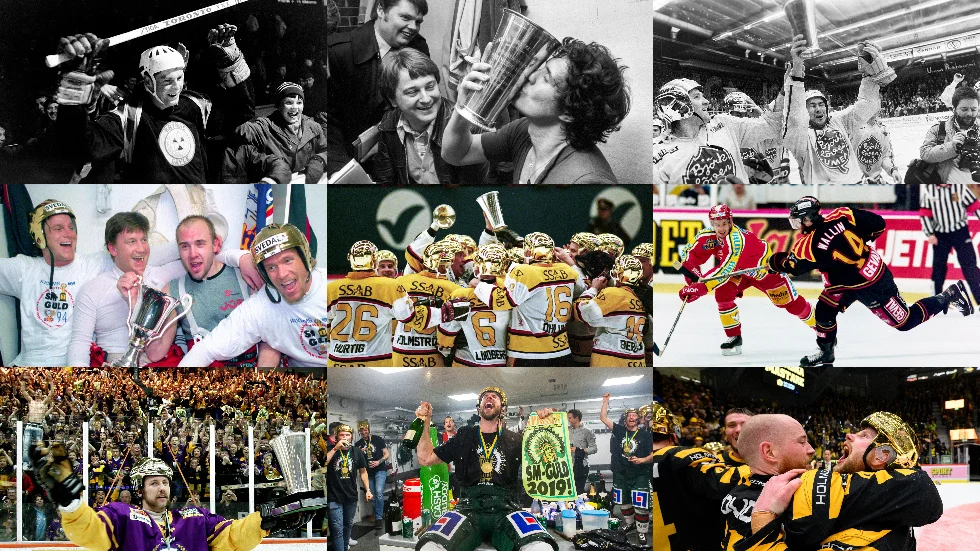 Många spelare från Norrbotten har vunnit SM-guld i hockey genom historien. 