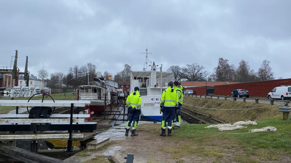 Snart dags för utdockning i Motala 