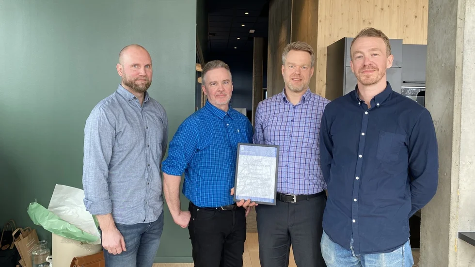 Anton Hedlund Holmström, Ulf Aspbäck, Anders Roos och Josef Åshjelm är delägare av Care of Nord, Årets nyföretagare 2024.
