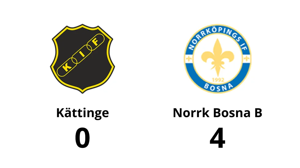 Kättinge IF förlorade mot Norrköpings IF Bosna B