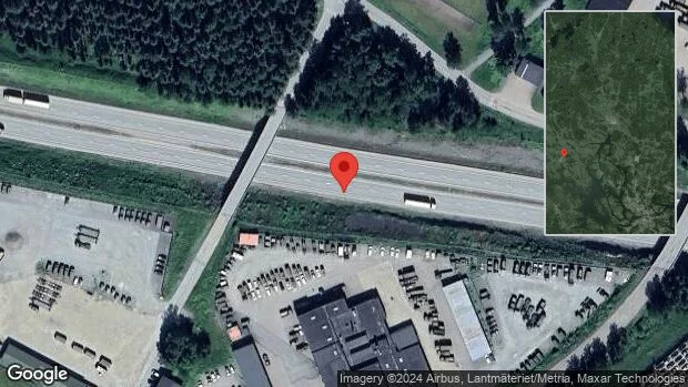Rådjur på fel sida viltstängslet på E18