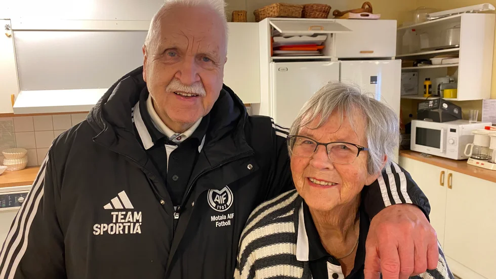 Motala AIF:s Lars Andersson och Pia Andersson har snart varit gifta i 60 år.