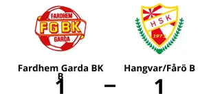 Kvittering på övertid av Molander när Hangvar/Fårö B räddade poäng mot Fardhem Garda BK B
