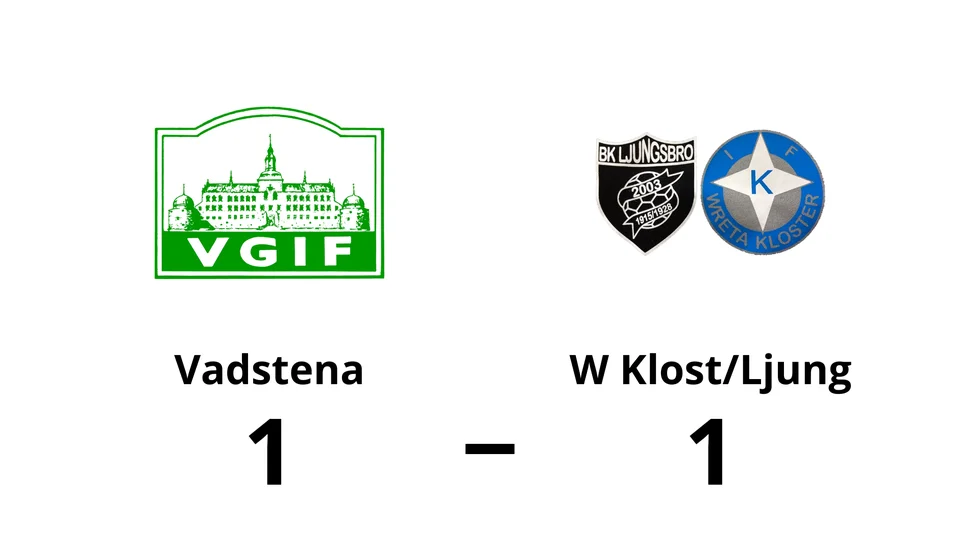 Vadstena GIF spelade lika mot IFK Wreta Kloster B/BK Ljungsbro