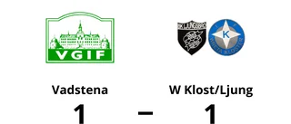 Oavgjort för Vadstena hemma mot W Klost/Ljung