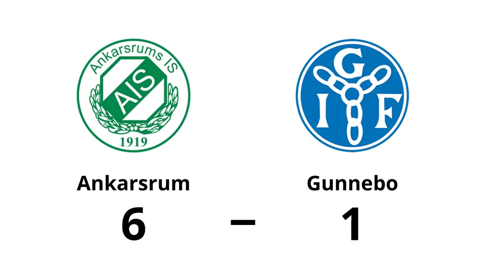 Ankarsrums IS vann mot Gunnebo IF