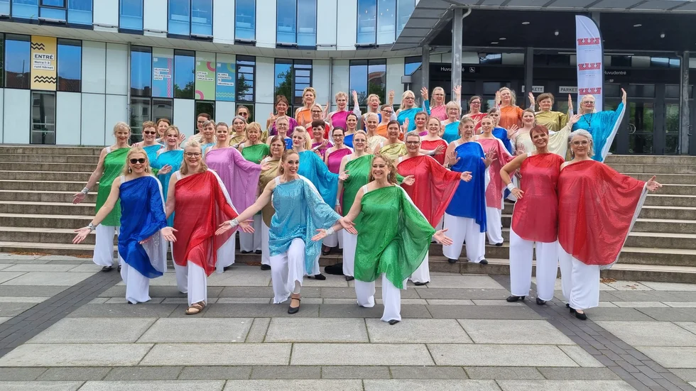 Key town Eskilstuna utanför Helsingborg arena, där nordiska mästerskapen i Barbershop anordnades i helgen.