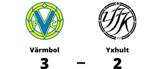 Knapp seger för Värmbol mot Yxhult
