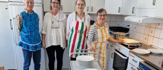 Våffelfest i samband med marknadslördag