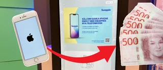 Nu kan du panta mobilen – i Uppsalabutiken