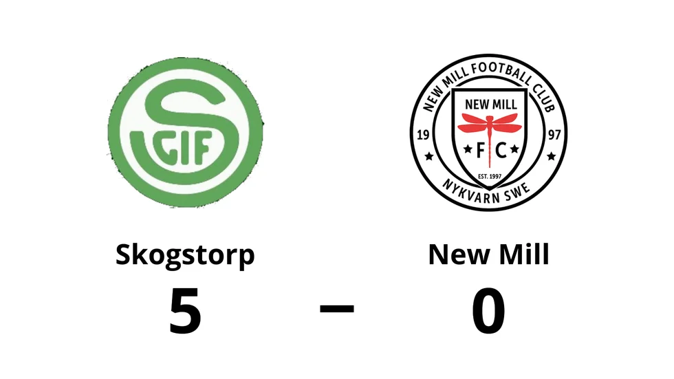 Skogstorps GoIF vann mot New Mill FC