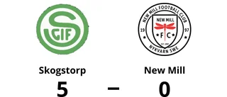 New Mill en lätt match för Skogstorp som vann klart