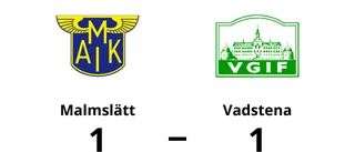 Vadstena kryssade borta mot Malmslätt