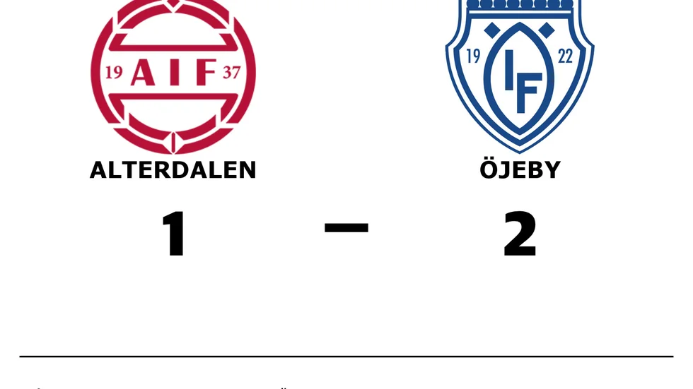Alterdalens IF förlorade mot Öjeby IF