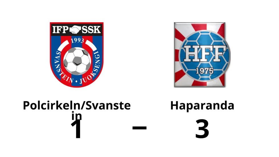 Polcirkeln/Svanstein FF förlorade mot Haparanda FF