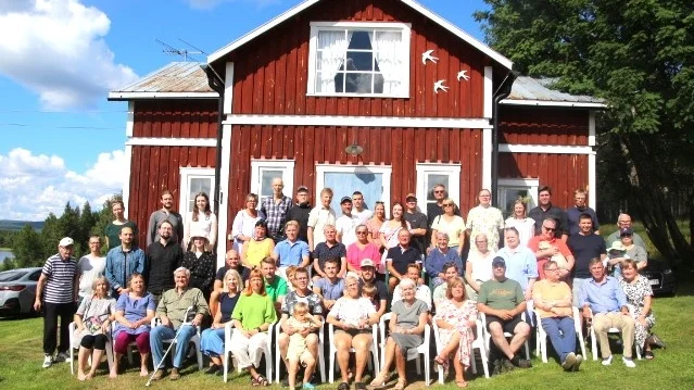 Gruppbild på alla som träffades i Överkalix.