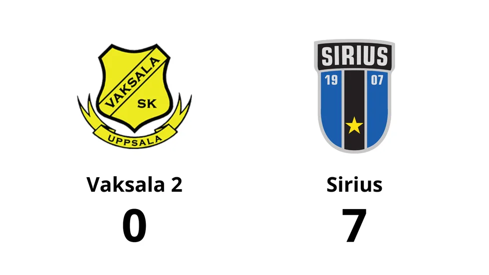 Vaksala SK 2 förlorade mot IK Sirius FK Dam