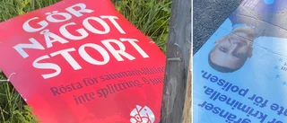 Socialdemokraternas valrörelse drabbad av skadegörelse