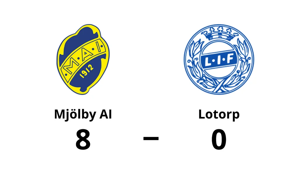 Mjölby AI FF vann mot Lotorps IF