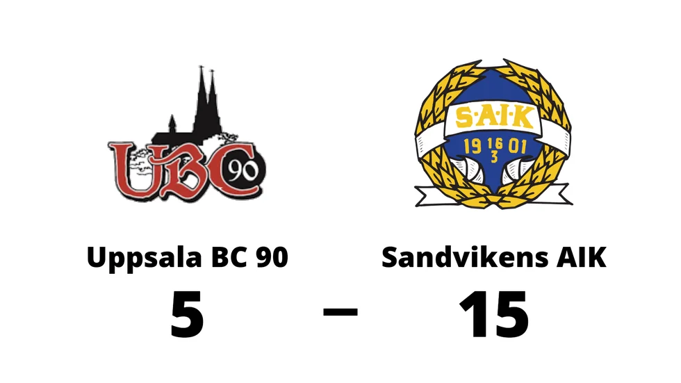 Uppsala BC 90 förlorade mot Sandvikens AIK BK