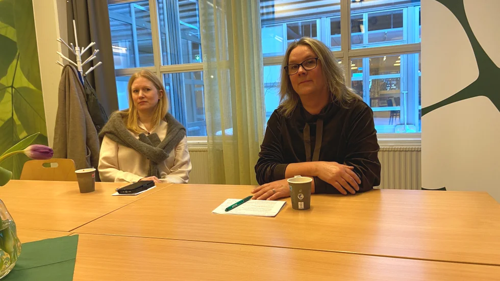 Unn Harsem, regionråd, och Helene Zeland Bodin, distriktsordförande och regionråd för Centerpartiet