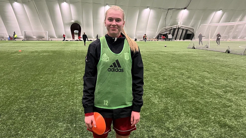 Saga Swedman gjorde sin första träning med Piteå IF under torsdagen.