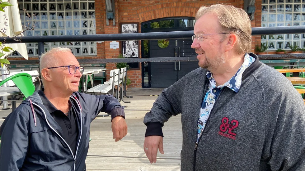 Johan Smith och Mikael Jansson är två ur showgänget som frammanar 50-talsnostalgi i "Cola, jeans & rock'n'roll på Katalin 2 februari.