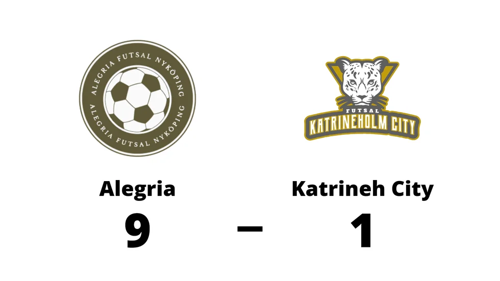 Alegria FC Nyköping vann mot Katrineholm City FC