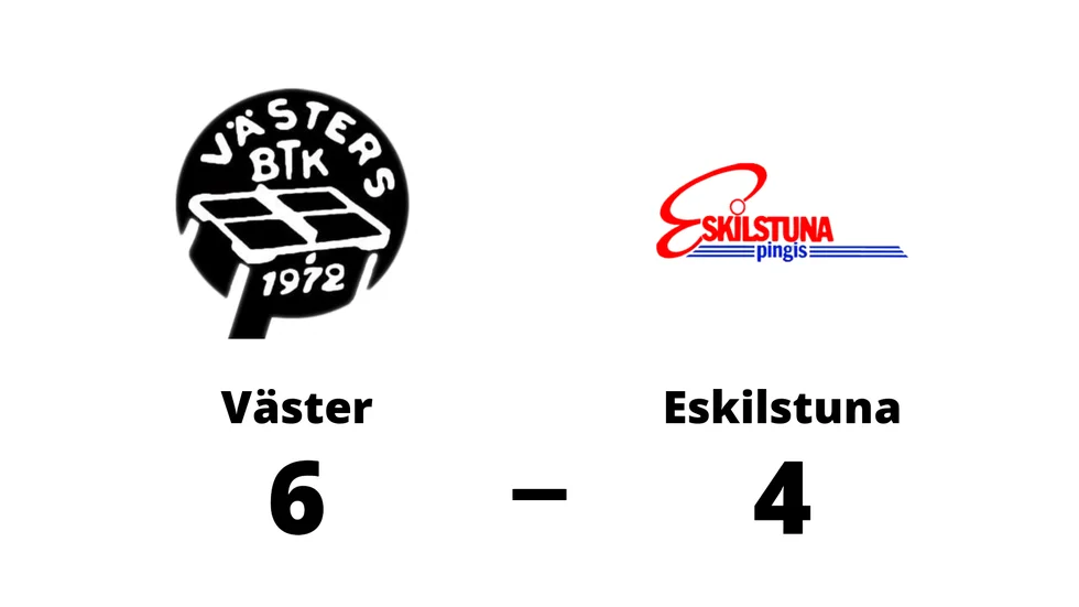 Västers BTK vann mot Eskilstuna BTK