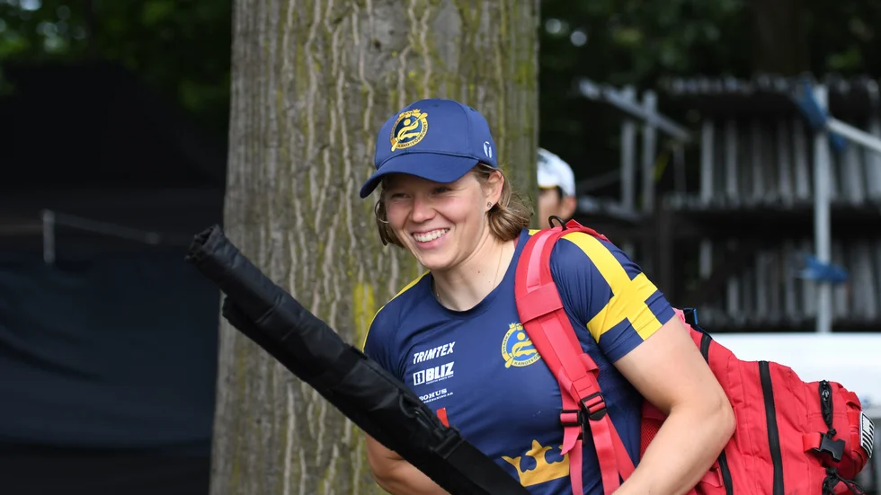 Melina Andersson paddlade hem ett brons på K1 5000 meter vid VM i Duisburg.