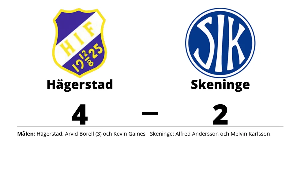 Hägerstads IF vann mot Skeninge IK