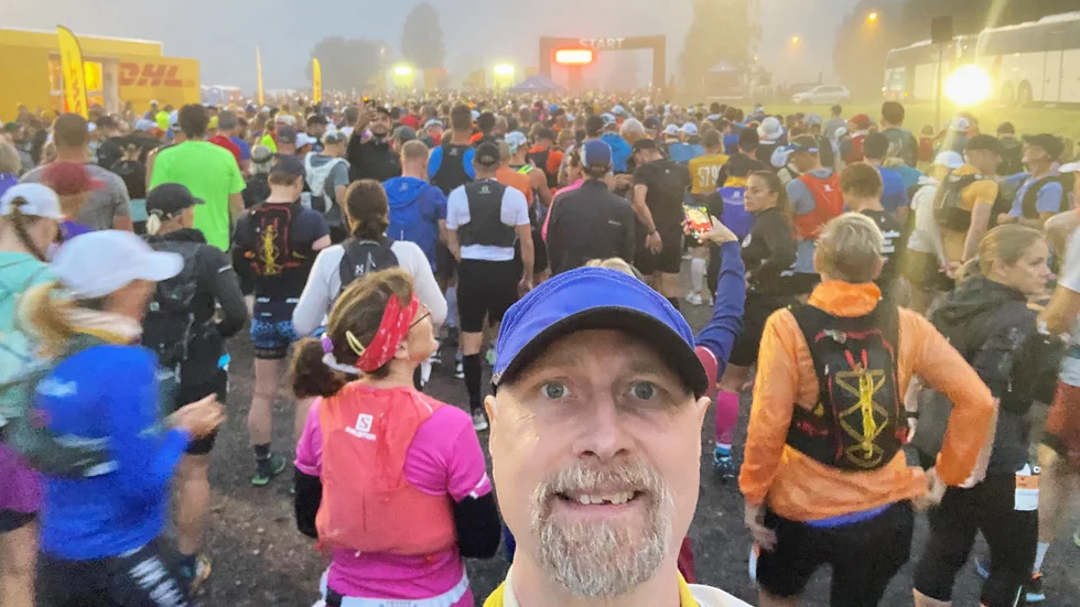 Gotlänningen Jerker Drottenmyr vid starten till Ultravasan.
