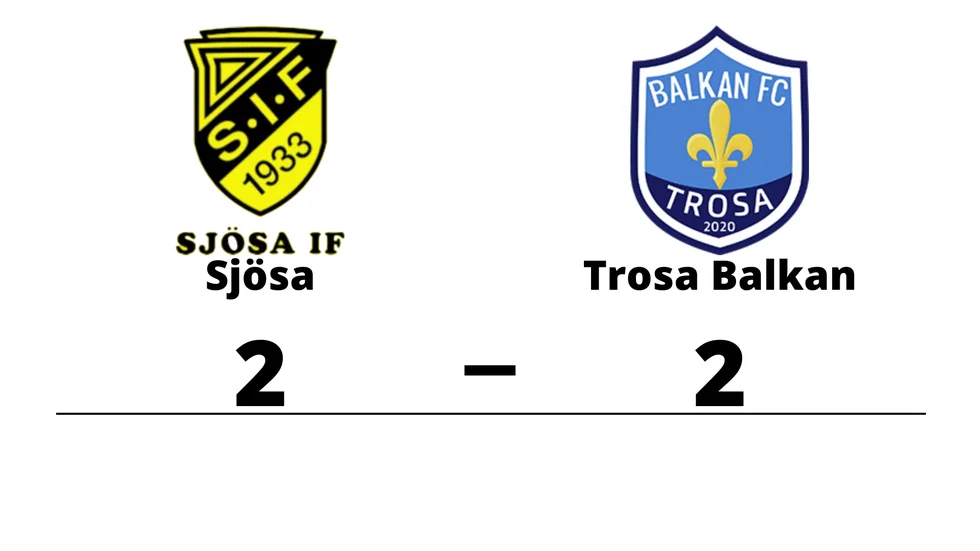 Sjösa IF spelade lika mot Trosa Balkan FC