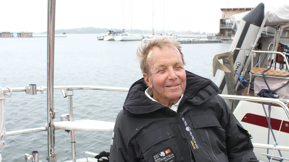 Göran Marström var ganska belåten efter segern i sitt eget race förra året.