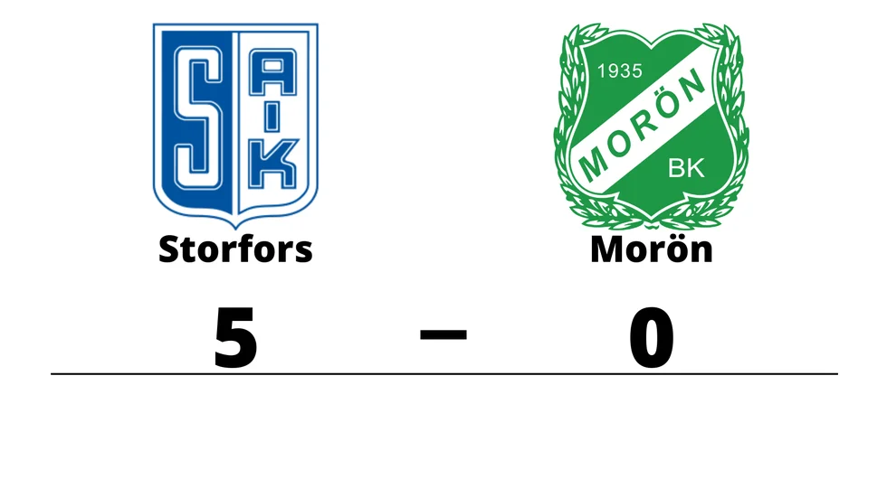 Storfors AIK vann mot Morön BK