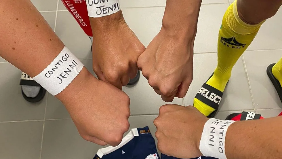 Gav sitt stöd till Jennifer Hermoso.
