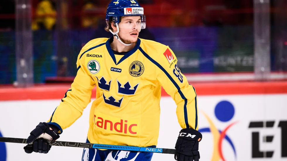 Malte Strömwall, här i Tre Kronor, är klar för spel i Frölunda. Arkivbild.