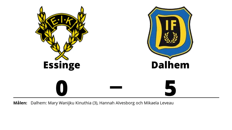 Essinge IK förlorade mot Dalhem IF
