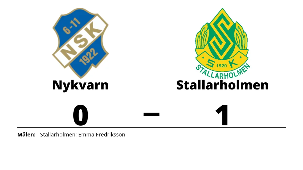 Nykvarns SK förlorade mot Stallarholmens SK