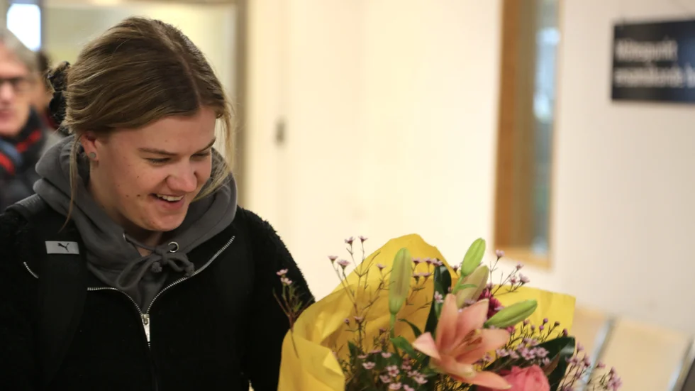 Bäckstedt är tillbaka på Gotland efter sitt andra VM-guld i karriären. 