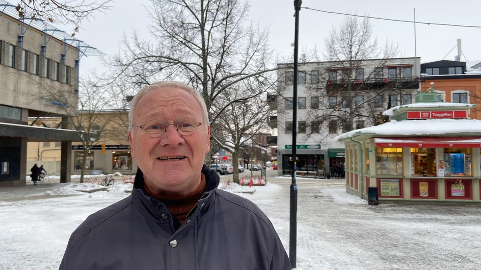 Här någonstans skulle Systembolaget kunna ligga, menar Göran Sollenberg, ordförande för Enköpings Centrumsamverkan.