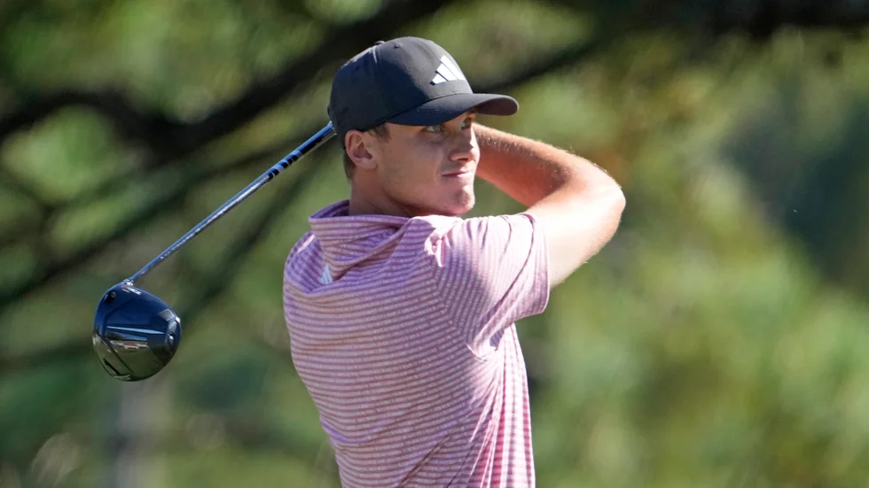 Ludvig Åberg jagar första PGA-segern. Arkivbild.
