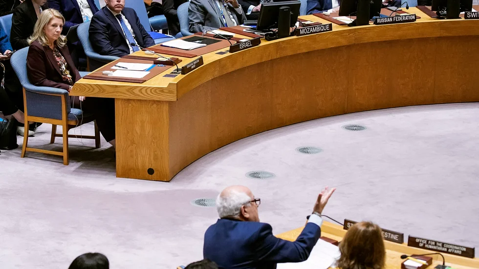 I över två timmar på måndagskvällen diskuterade FN:s säkerhetsråd kriget mellan Israel och Hamas, utan att enas. Bilden är från ett möte den 30 oktober.